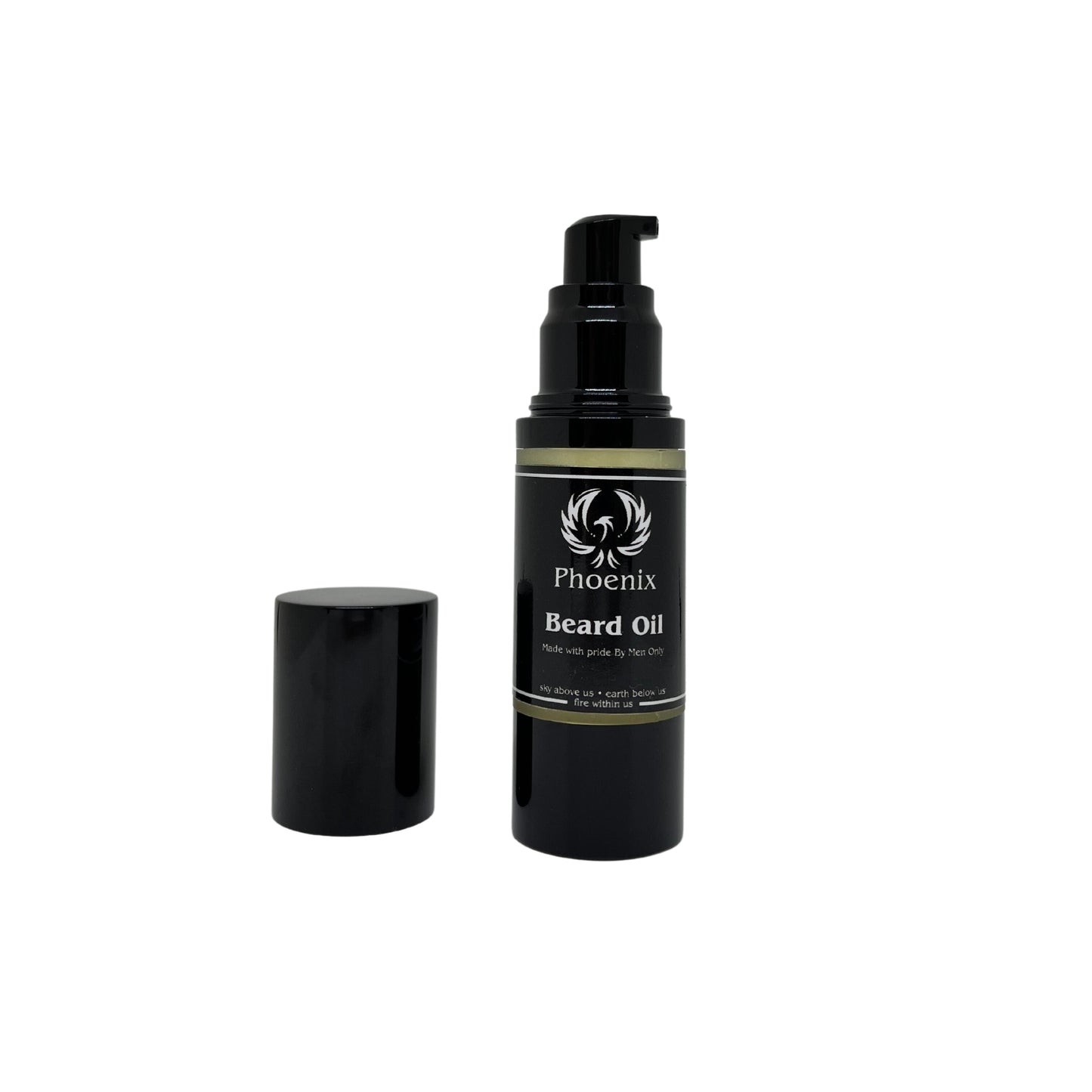 Phoenix Baard Olie Bleu Noir + Baard Borstel